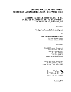 general biological assessment for forest lawn memorial
