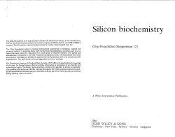 Silicon biochemistry - Institute of Mineral Research