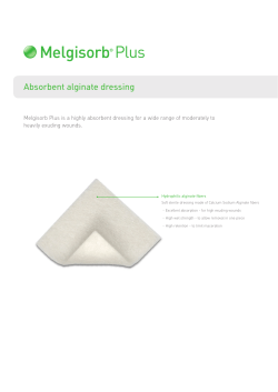 Absorbent alginate dressing