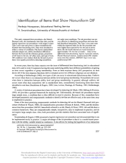Identification of Items that Show Nonuniform DIF
