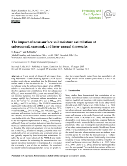 The impact of near-surface soil moisture assimilation at subseasonal