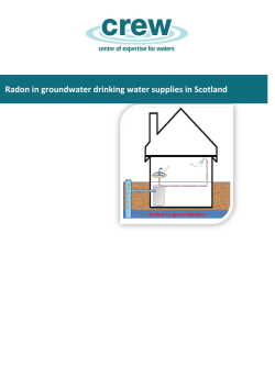 Radon in groundwater drinking water supplies in Scotland