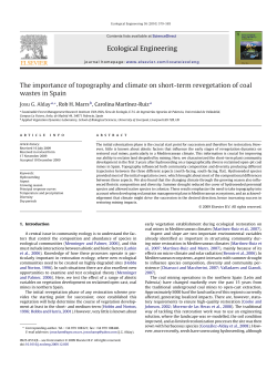 The importance of topography and climate on short