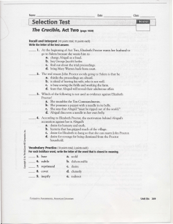 Crucible Act II quiz