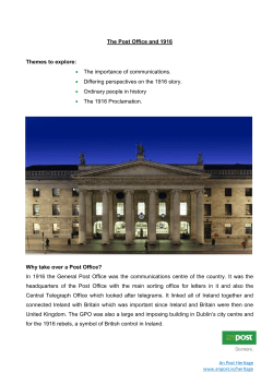 The Post Office and 1916