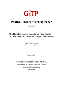 Political Theory Working Paper - e