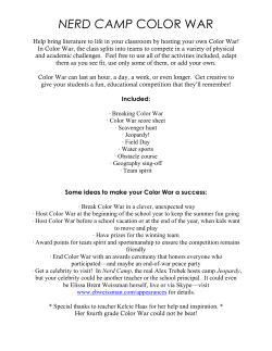 nerd camp color war - Elissa Brent Weissman
