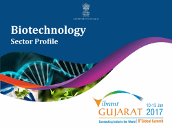 Biotechnology - Vibrant Gujarat