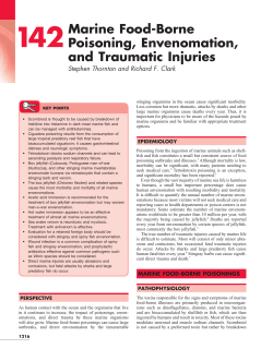 Marine Food-Borne Poisoning, Envenomation, and Traumatic Injuries
