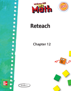 2nd Grade Reteach CH 12