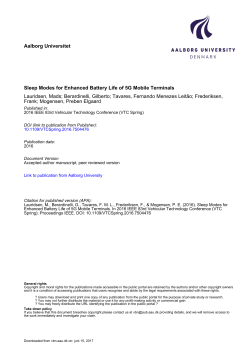 Sleep Modes for Enhanced Battery Life of 5G Mobile - VBN