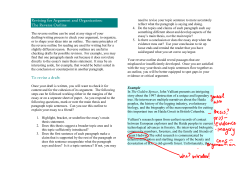 Revising and Reverse Outline