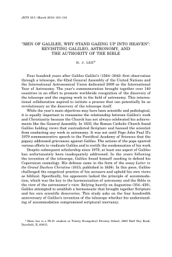MEN OF GALILEE, WHY STAND GAZING UP INTO HEAVEN