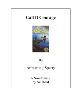 Call It Courage - Reed Novel Studies