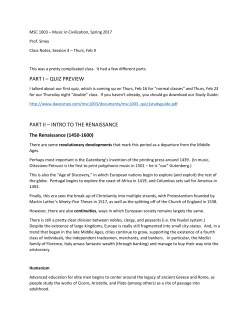 Class Notes for Session 4