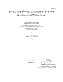 Simulation of Wind Variation for the WPI Kite