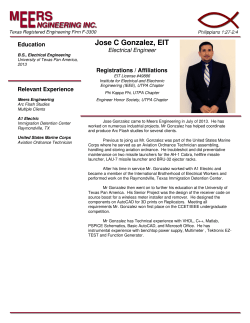 Jose Gonzalez - Meers Engineering, Inc.