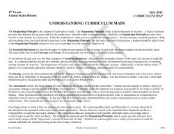 understanding curriculum maps