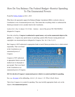 How Do You Balance The Federal Budget