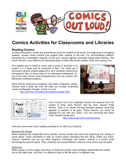 Comics Activities for Classrooms and Libraries