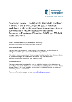 Sawbridge, Jenny L. and Qureshi, Haseeb K. and Boyd, Matthew J