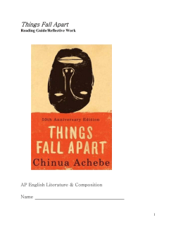Things Fall Apart Things Fall Apart