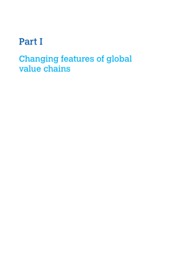 Changing features of global value chains