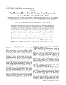 Paludification and Forest Retreat in Northern