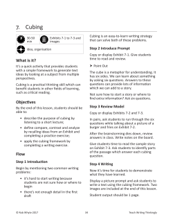 7. Cubing - eslwriting.org