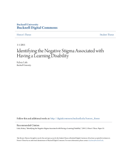 Identifying the Negative Stigma Associated with Having a Learning
