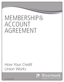 Membership and Account Agreement
