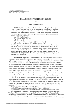 real length functions in groups