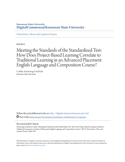 Meeting the Standards of the Standardized Test: How Does Project