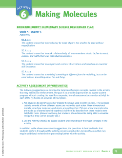 Making Molecules - Delta Education