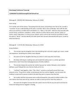 Message #1 09:28:53 AM, Wednesday, February 24