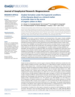 Oxalate formation under the hyperarid conditions of the Atacama