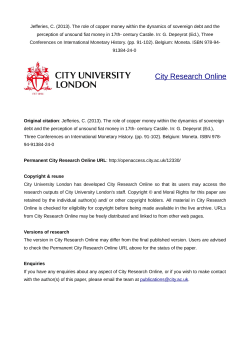 - City Research Online