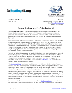 Summer is almost here! Let`s Go Boating NJ