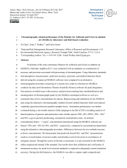 (MARGA): laboratory and field based eval
