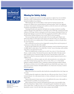 mowing for safety, safely
