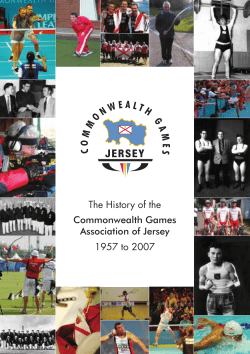 The History of the Commonwealth Games Association of Jersey