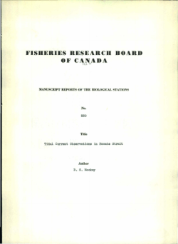 FISHERIES RESEARCH BOARD OF CANADA