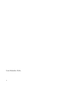 1 Lina Selander. Echo.