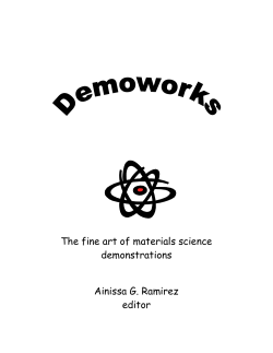 The Fine Art of Materials Science Demonstrations