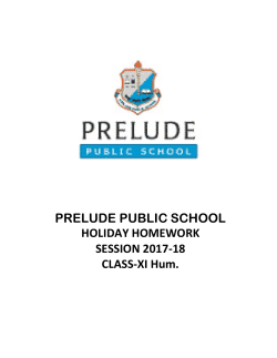 3.class xi humanities - Prelude Public School