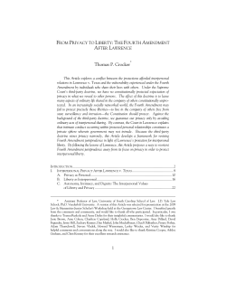 From Privacy To Liberty