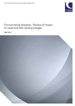 Environmental charging - Civil Aviation Authority
