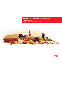 MAPAX™ – The Optimal Solution of Modified Atmosphere