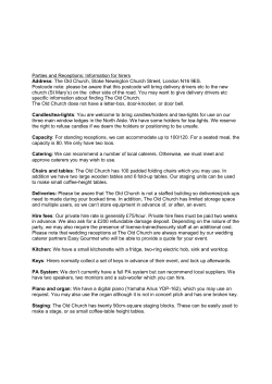 Parties and Receptions - The Old Church, Stoke Newington