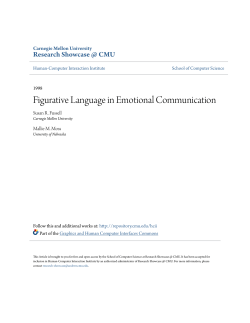 Figurative Language in Emotional Communication